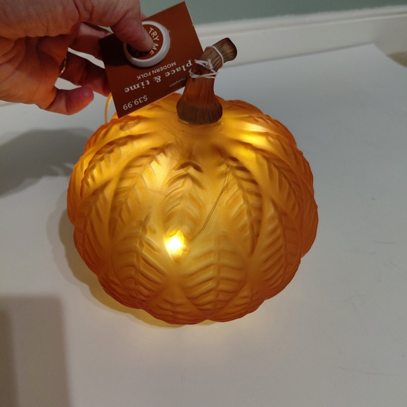 Place & Time Other - Pumpkin LED Home Accent Decor NWT